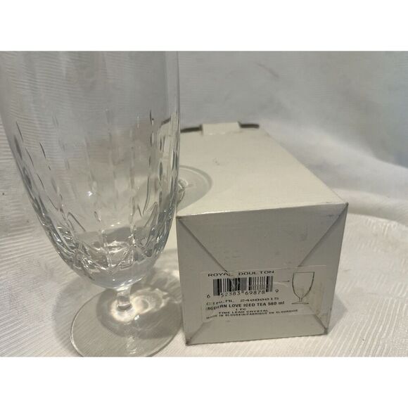 MONQUIE LHUILLER FOR ROYAL DOULTON  MODERN LOVE ICED TEA GLASS  NIB - Picture 4 of 4